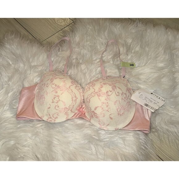 Maidenform DM9900 Love the Lift Push Up Demi Bra Padded UW Lace Womens 34B New - Picture 1 of 6